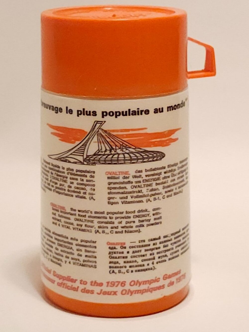 VINTAGE Aladdin Ovaltine Thermos Montreal Olympics 1976 - Picture 9 of 11
